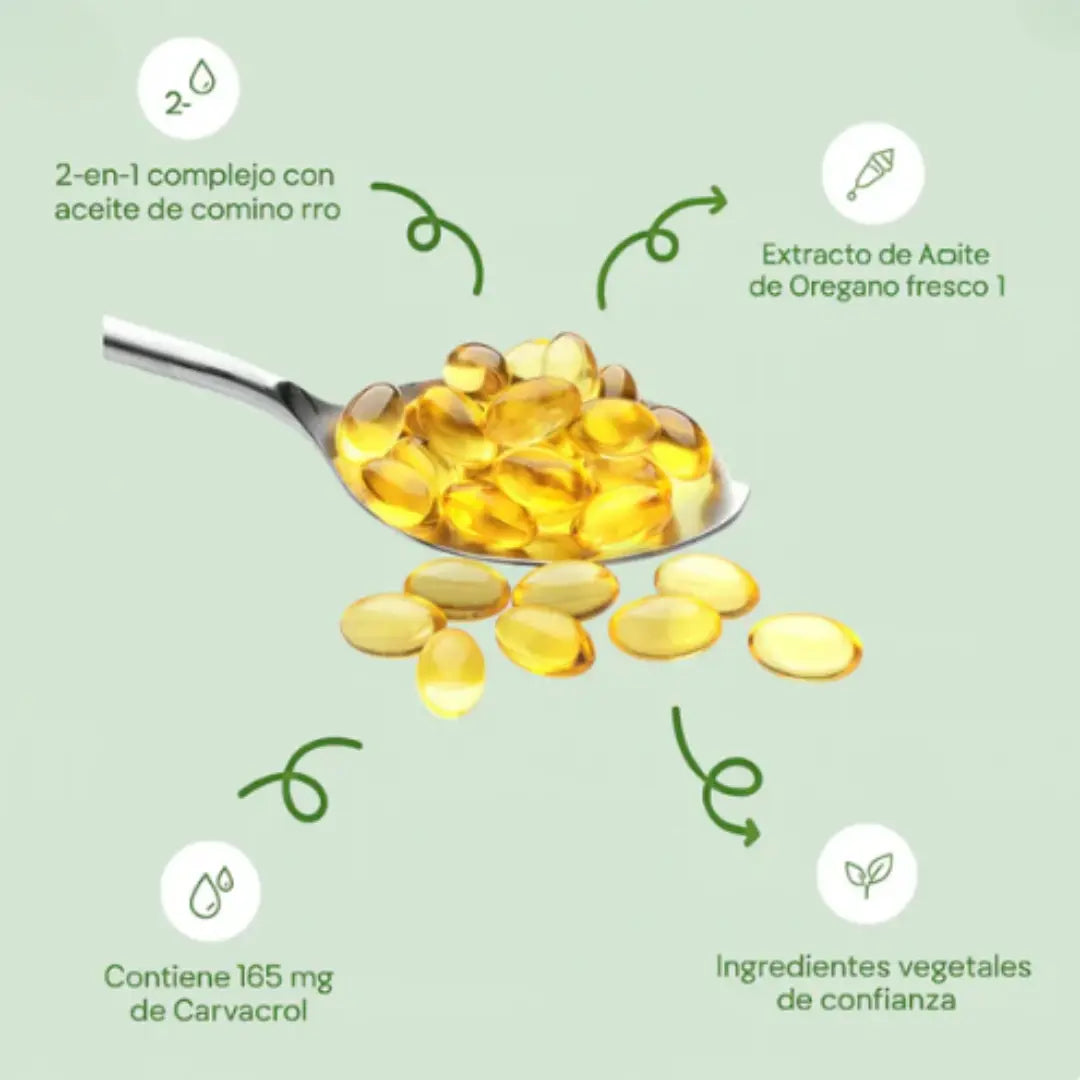 ¿Cansado de luchar contra infecciones que no desaparecen? Recupera tu bienestar y confianza con nuestras capsulas de Aceite de Orégano.
