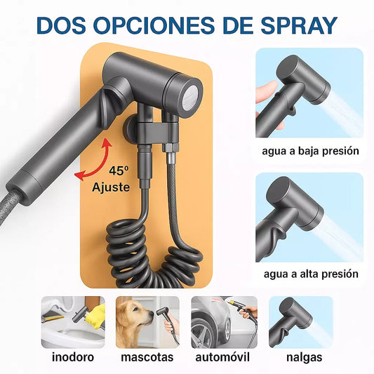 Bidet® Más limpio, más cómodo. Instálalo en minutos, ahorra agua y olvídate del papel para siempre.
