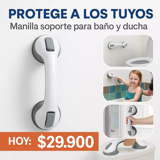 Resistente, removible, sin taladro, impermeable, seguridad para personas mayores y niños