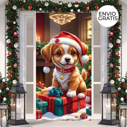 MerryDoor™ Funda puerta decorativa de navidad. Edición especial 2025 + Ebook de recetas navideñas🎄
