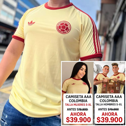 Completa tu compra con la camiseta de la Selección Colombia, símbolo de orgullo patrio. Llévala hoy con un precio exclusivo para ti